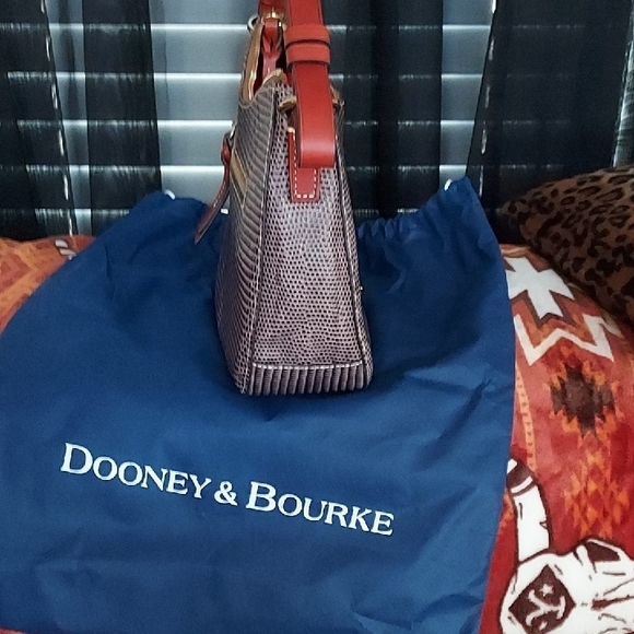 Dooney & Bourke Small Kiley Hobo in Brown Lizard - Picture 3 of 6